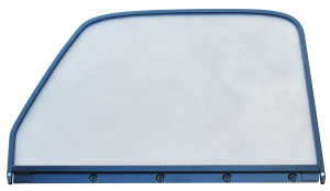 '47-'50 WINDOW GLASS (CLEAR), W/BLACK TRIM, DRIVER'S SIDE