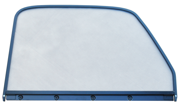 '47-'50 WINDOW GLASS (CLEAR), W/BLACK TRIM, PASSENGER'S SIDE