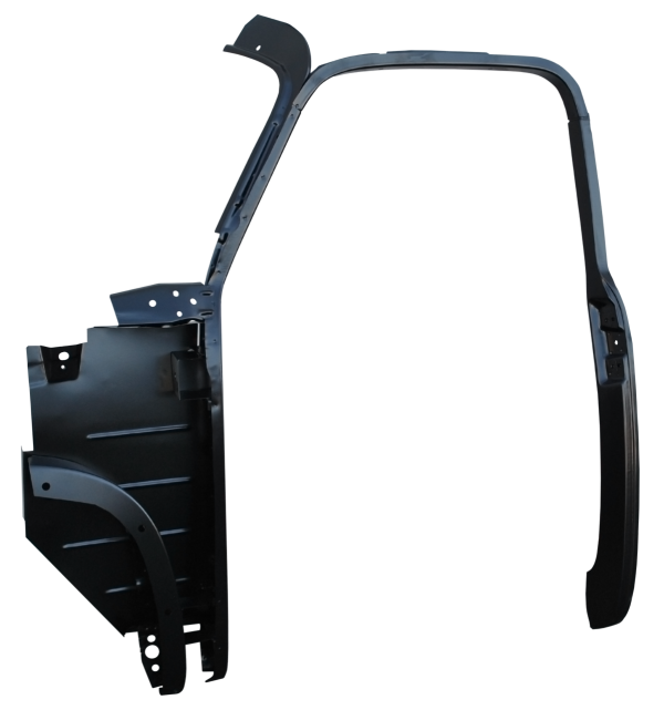 '47-'51 COMPLETE OUTER DOOR FRAME ASSEMBLY WITH KICK PANEL, DRIVER'S SIDE