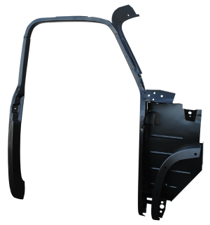 '52-'55 COMPLETE OUTER DOOR FRAME ASSEMBLY WITH KICK PANEL, PASSENGER'S SIDE