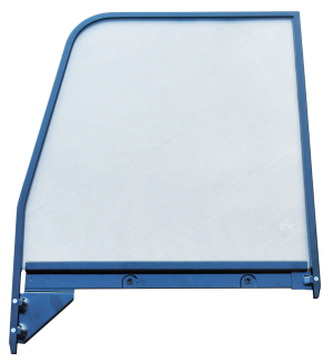'55-'59 DOOR WINDOW GLASS (CLEAR), W/PAINTED TRIM, DRIVER'S SIDE