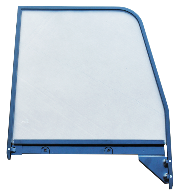 '55-'59 DOOR WINDOW GLASS (CLEAR), W/PAINTED TRIM, PASSENGER'S SIDE