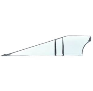 '60-'66 REAR SUPPORT UPPER TIE BAR BAFFLE, PASSENGER'S SIDE CHROME