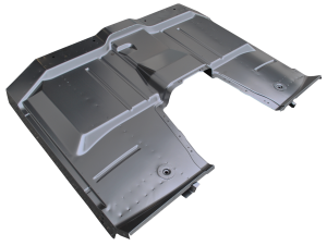 '63-'66 FULL FLOOR PAN ASSEMBLY W/REMOVABLE TRANS COVER