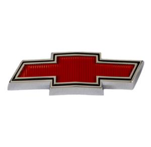 '67-'68 BOWTIE EMBLEM RED/CHROME