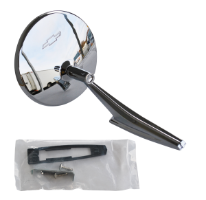 UNIVERSAL 4.5" SPORT MIRROR WITH BOWTIE EMBLEM