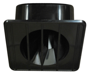 '67-'72 TOP DEFROST VENT (BLACK) DRIVER'S SIDE