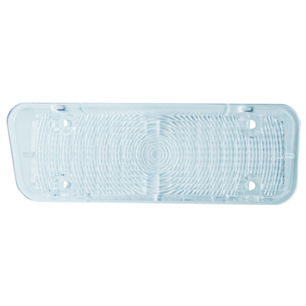 '71-'72 PARKING LAMP LENS, DRIVER'S SIDE 0849-027 CLEAR
