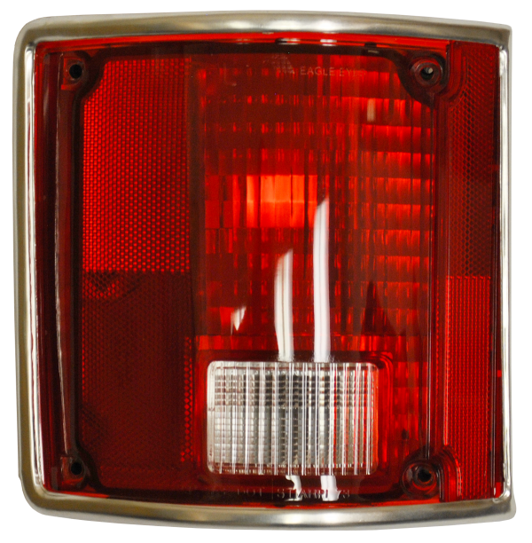 '78-'91 TAIL LIGHT ASSEMBLY WITH CHROME TRIM, DRIVER'S SIDE