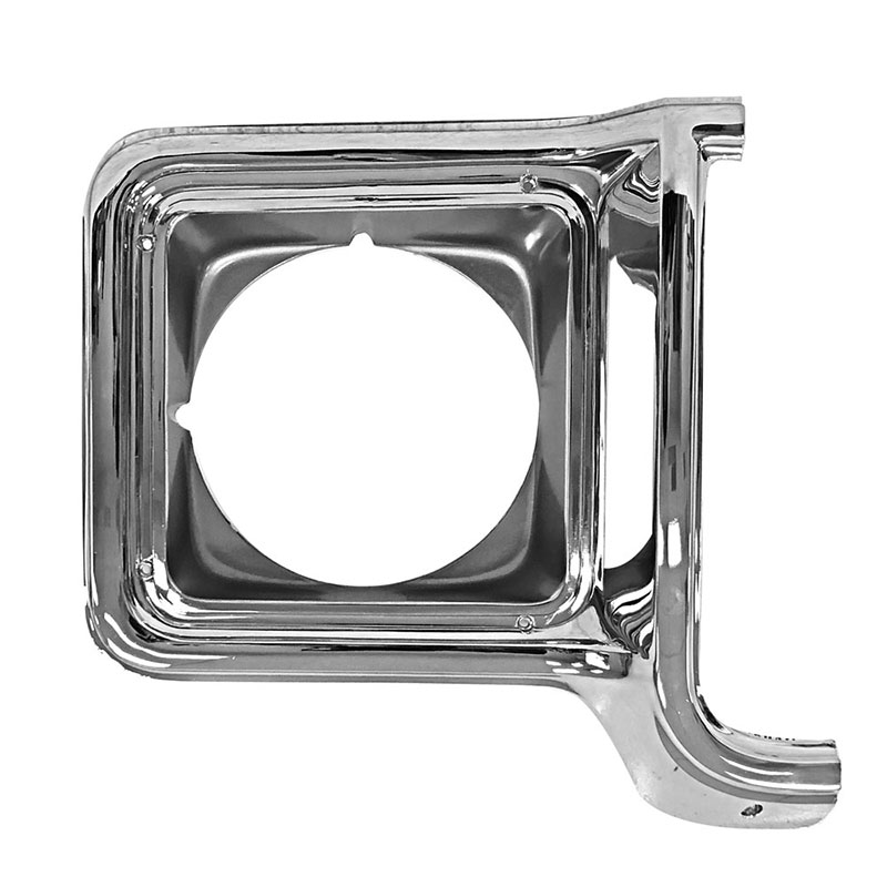 thumbnail image 2 of Chrome Headlight Bezel Trim Set For 1973-1978 Chevy GMC Pickup, Blazer, Jimmy - Left & Right 2 of 3