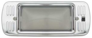 '47-'55 Dome Lamp Assembly - 6V and 12V with Chrome Bezel