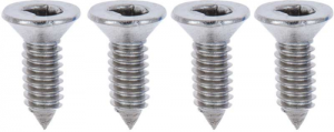 '47-'51 Exterior Door Handle Screw Kit - 4 Piece Clutch Head Type for Two Door Handles