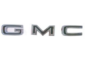 '68-'72 GMC Front Hood Letters with Fasteners - "GMC" Chrome