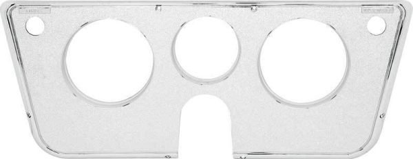 '69-'72 Dash Instrument Bezel - Chrome 3-Hole