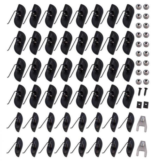 '69-'72 Upper Molding Complete Clip Set - Longbed Metal Push-In and Screw On Type