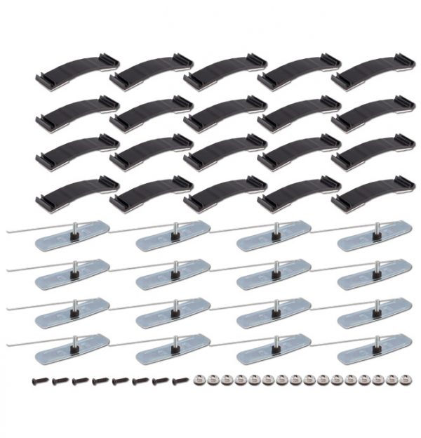 '69-'72 Lower Molding Complete Clip Set - Longbed Adhesive and Metal Type