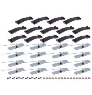 '69-'72 Lower Molding Complete Clip Set - Shortbed or Blazer Adhesive and Metal Type