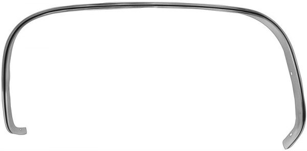 '73-'80 Wheel Opening Molding with Screws - Front R/H with Black Painted Detail