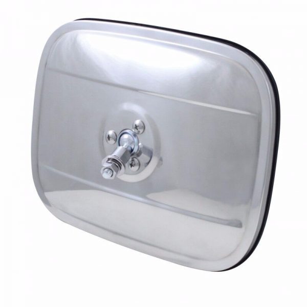 '47-'72 Exterior Mirror Head - 5 1/2" x 7 1/2" Rectangular Polished Stainless Steel