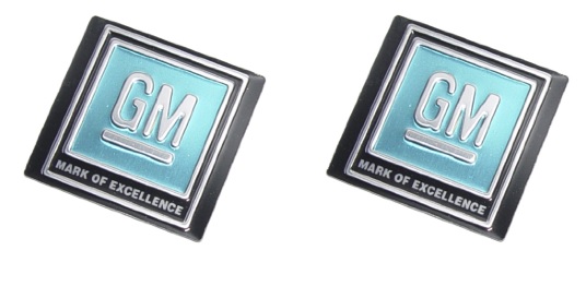 OER Blue Mark Of Excellence Seat Belt Decal Set – 1968-1972 Pontiac Chevy Buick