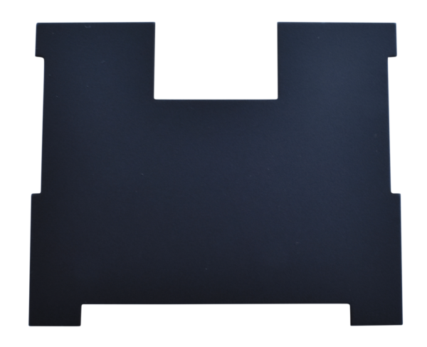 '55-'59 Heater Control Lens Backing Plate with Deluxe Heater - Black