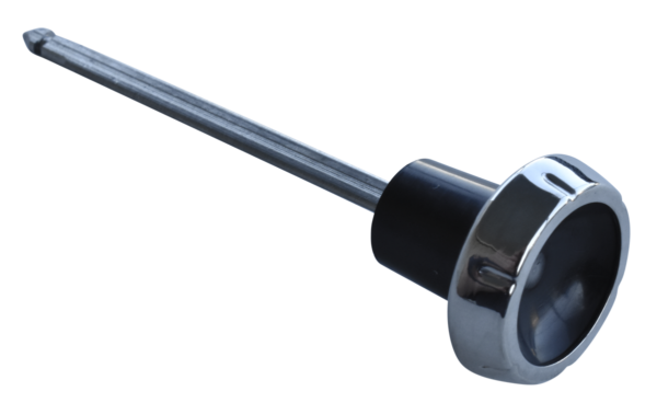 '64-'66 Headlight Switch Knob and Rod - Black and Polished Stainless Steel
