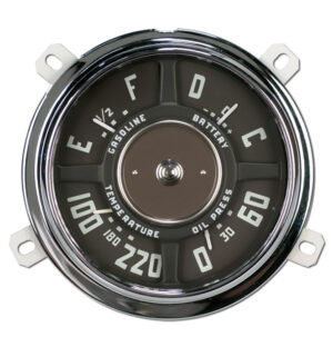 '54-'55 Gauge Cluster Assembly - 12V, 8 Cyl