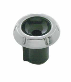 '60-'63 Wiper Switch Knob - Black and Polished Stainless Steel