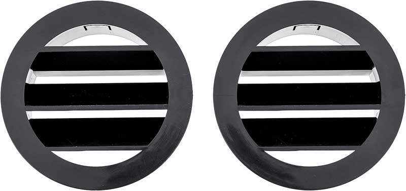 '64-'66 Defroster Top Vent Pair - Black