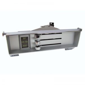 '67-'72 Heater Control Assembly without A/C - Chrome with Silver Face