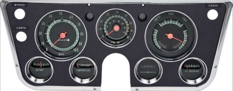 ’67-’68 Complete Dash Gauge Cluster Kit – 8000 RPM Tachometer without ...