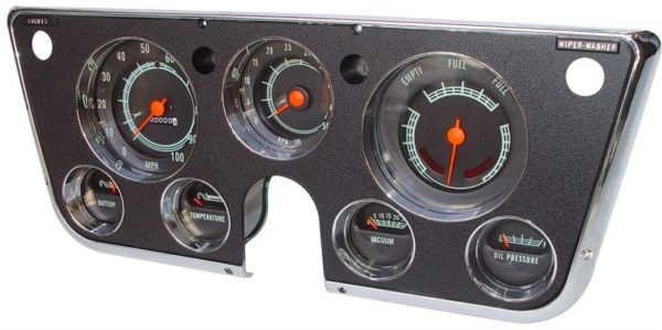 '69-'72 Complete Dash Gauge Cluster Kit - 8000 RPM Tachometer and Vacuum Gauge