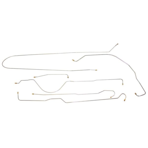 '53 Manual Drum Complete Brake Line Kit - 6 Piece OE Steel, 2WD Shortbed