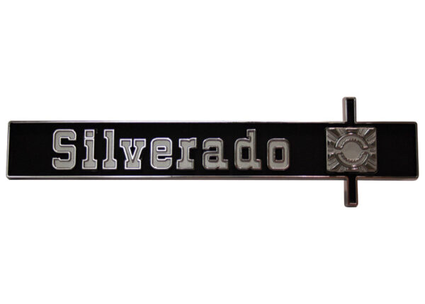 '75-'80 Dash Panel Emblem with Fasteners - "Silverado"