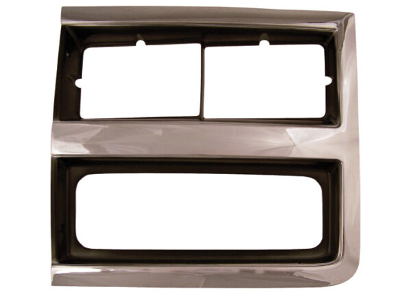 '89-'91 Headlight Bezel - R/H Chrome and Dark Gray Chevrolet