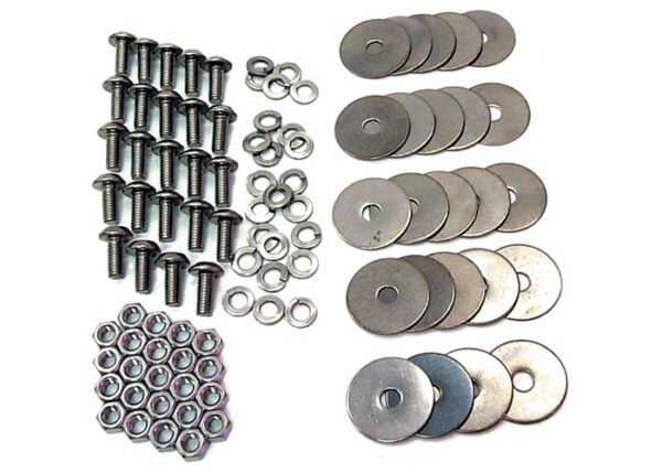 '47-'66 Rear Fender Bolt Kit - Stainless Steel, Clutch Head Stepside