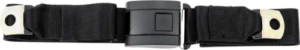 '67-'72 Center Seat Belt Set - Black Original Style