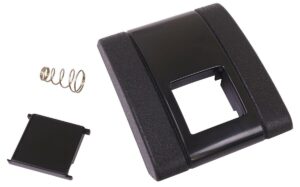 '67-'72 Seat Belt Buckle Cover, Button, and Spring Kit - Black