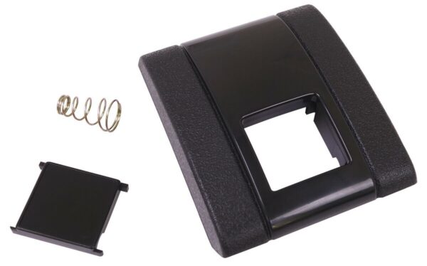 '67-'72 Seat Belt Buckle Cover, Button, and Spring Kit - Black