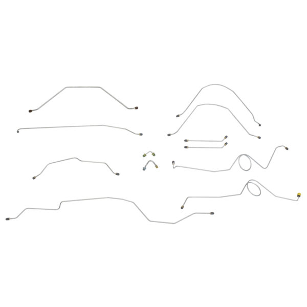 '65 Power Disc Conversion Brake Line Kit - 12 Piece OE Steel, 1/2 Ton 2WD Shortbed