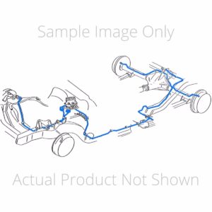 '57 Manual Drum Brake Line Kit - 6 Piece Stainless Steel, 1/2 Ton Standard Cab Longbed