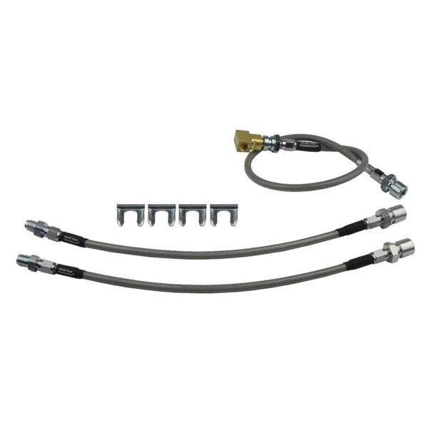 '67-'70 Brake Hose Kit - 3 Piece Stainless Steel, 1/2-3/4 Ton 2WD