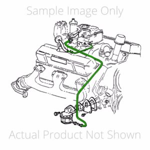 '67-'70 Pump to Carb Line - OE Steel, 4WD 2bbl 307cid