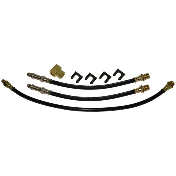 '61-'62 Front Drum/Rear Drum Brakes 3 Hose Kit - 8 Piece, C10 3100