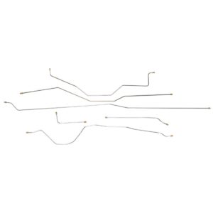 '57 Manual Drum Brake Line Kit - 6 Piece Stainless Steel, 1/2 Ton Standard Cab Shortbed
