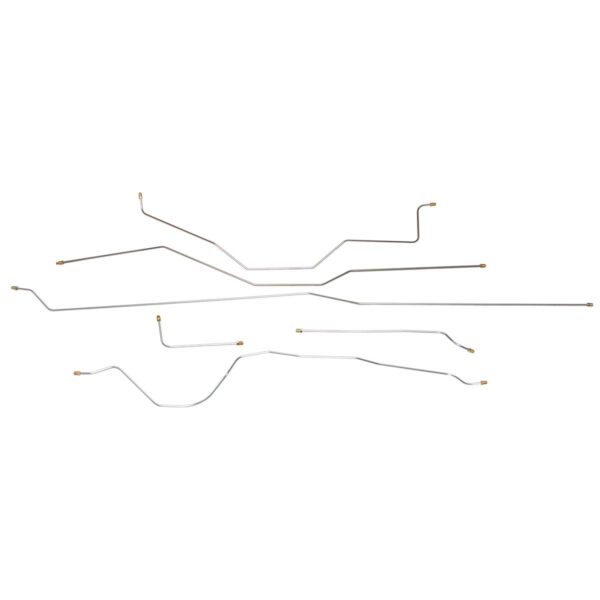'57 Manual Drum Brake Line Kit - 6 Piece Stainless Steel, 1/2 Ton Standard Cab Shortbed