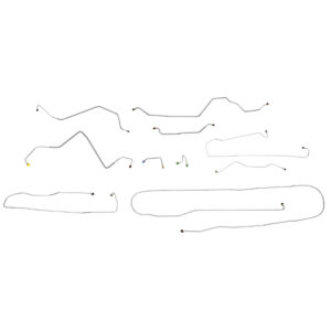 '71 Power Disc Brake Line Kit - 10 Piece OE Steel, 3/4 Ton 4WD Standard Cab Longbed