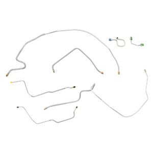 '72 Front Power Disc Brake Line Kit - 7 Piece OE Steel, 1/2 Ton 2WD