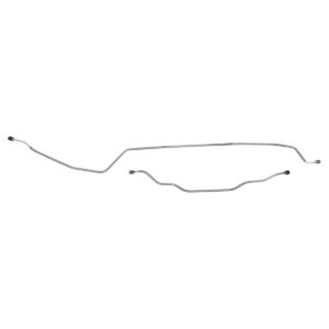 '71 Rear Axle Brake Line Pair, Leaf Rear - OE Steel, 1/2 Ton 2WD