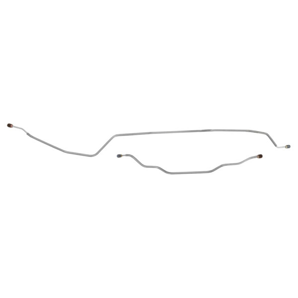 '71 Rear Axle Brake Line Pair, Leaf Rear - OE Steel, 1/2 Ton 2WD